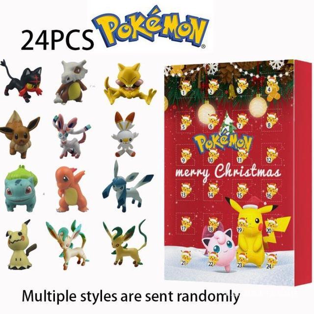 Pokemon Figuras Dentro Brinquedos De Presente De Natal Para Crianças, Caixa  De Sorte, Aleatório, 24Pcs - AliExpress